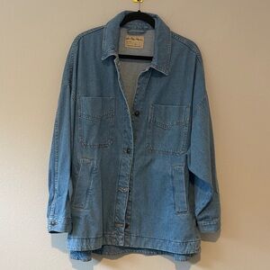 We The Free Light Blue Denim Jacket